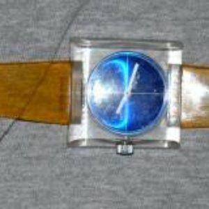Lucite Buler Chateau Swiss wrist watch